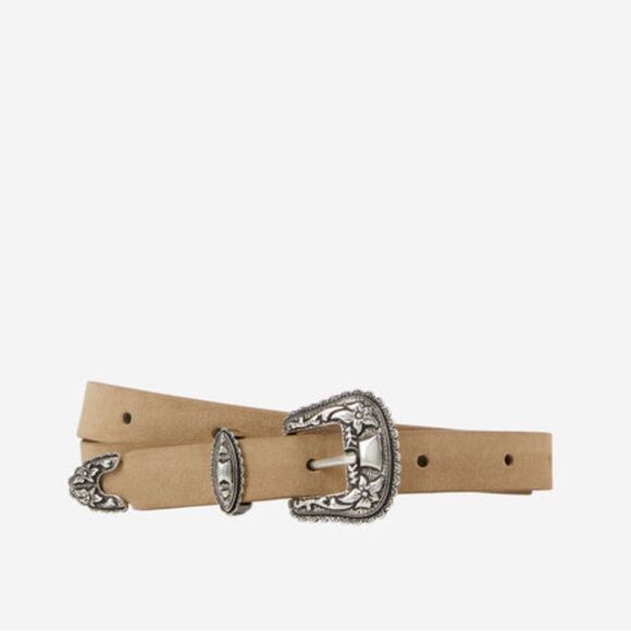 The Kooples THIN CAMEL LEATHER BELT WITH WESTERN
BUCKLE NWT main image 8